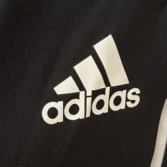 Adidas Kids Black Joggers with White Stripes - Picture 5 of 10